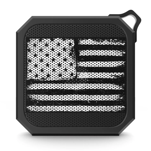 Vintage Striped Printed Portable Wireless Speaker, Compact Outdoor Audio Player With Detachable Hanging Buckle
