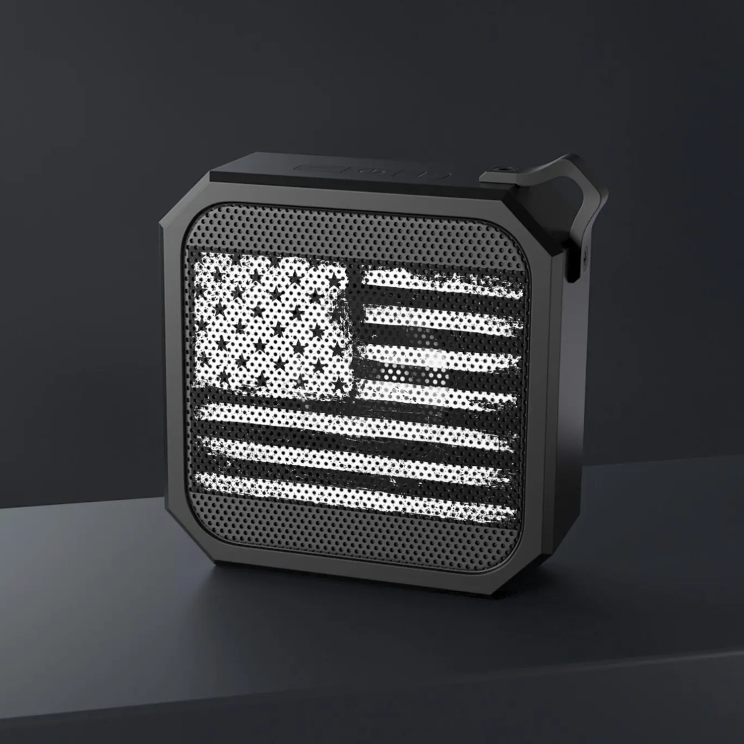 Vintage Striped Printed Portable Wireless Speaker, Compact Outdoor Audio Player With Detachable Hanging Buckle