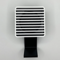 Detachable Square Desktop Wireless Speaker, Slatted Front Shell Audio Device With Independent Compact Sound Unit