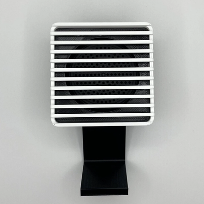 Detachable Square Desktop Wireless Speaker, Slatted Front Shell Audio Device With Independent Compact Sound Unit
