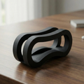 Curved Contour Vertical Notebook Cradle, Streamlined Upright Device Support For Neat Desktop Arrangement