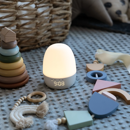 Kid-Friendly Sleep Training Night Lamp, Multi-Tone White Noise Light Clock With Custom Rest & Wake Timers