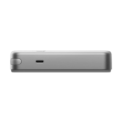 Metallic Finished Magnetic Portable Charger, High-Speed Power Pack With Foldable Integrated Cord And Digital Readout Screen
