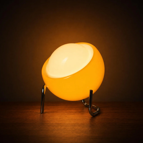 Portable Spherical Table Ambient Lamp, Freestanding Warm Tone Cordless Night Light For Indoor Display Surfaces